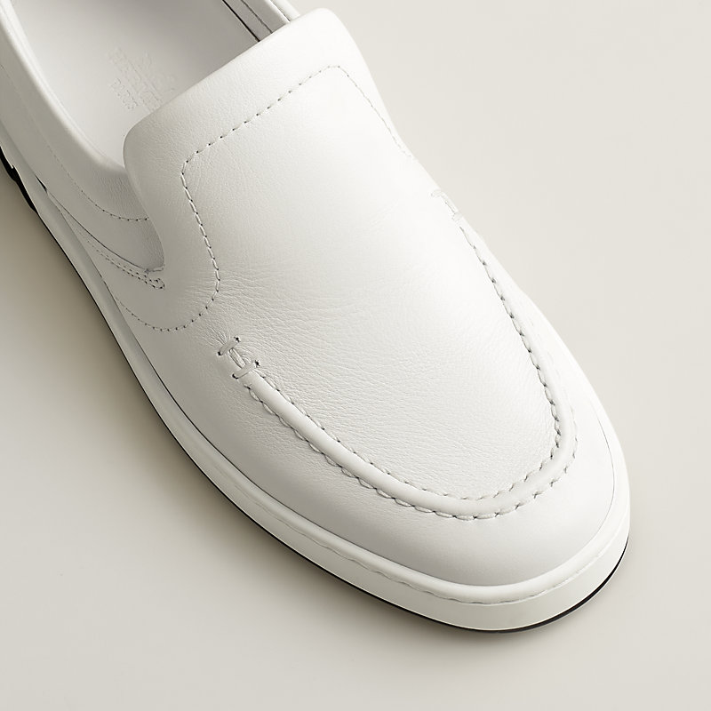 【HERMES】さり気ないHカット 白☆スリッポン\